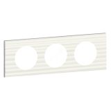 Рамка, трехпостовая, Corian белый рельеф 069013 Legrand