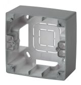 Коробка накладного монтажа 1 пост, Эра12, графит (20/200/1200) 12-6101-12 Б0043166 ЭРА