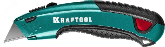 Универсальный нож с автостопом 2 лезвия А2409241 09241_z02 KRAFTOOL