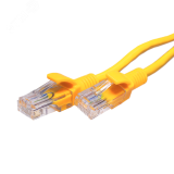 Патч-кордUTP 5e 4x2 26AWG (7x0.16mm) Cu LSZH желтый 3м 10-0164 SUPRLAN