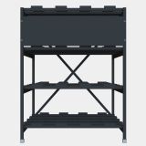 Стеллаж 4 полочный 4 ряда 896х769х1160 R4N4R897611AT Systeme Electric