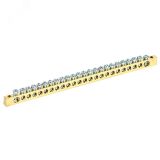 Шина PEN ''земля-ноль'' 6х9 мм 24х2 (24 группыхкрепеж по краям), REXANT 11-2371 REXANT