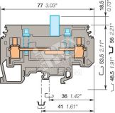 Клемма винтовая 6мм.кв. M6/8.ST3 1SNA115239R2200 TE Connectivity (Entrelec,Tyco)