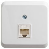 ЭТЮД Розетка открытой установки компьютерная RJ45 категория 5E белый KOMA-001B Systeme Electric