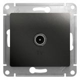 GLOSSA Розетка телевизионная TV одиночная 1DB антрацит в рамку GSL000791 Systeme Electric