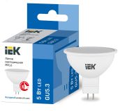Лампа светодиодная MR16 софит 5Вт 230В 6500К GU5.3 IEK LLE-MR16-5-230-65-GU5 IEK