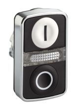 Головка кнопки двойная с маркировкой + LED ZB4BW7A1721 Schneider Electric