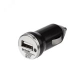 Устройство зарядное в прикуриватель USB, 5V, 1000mA, черное, 16-0280 REXANT