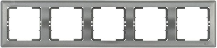 Рамка 5 местная горизонтальная BOLERO антрацит EMB50-K95 IEK