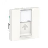 Розетка UNICA MODULAR компьютерная RJ45 одиночная категория 5е UTP 2 модуля белый