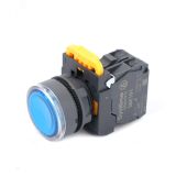 Кнопка SB5 с подсветкой в сборе модульная 22мм синяя пластик 24ВDC 1НО SB5AW36B1 Systeme Electric