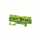 Клемма зазем. 4 конт. 4 кв.мм пружинная OptiClip CXG-4-QUATTRO-PE-I-(0,2-4)-PEN 331831 КЭАЗ