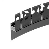 Профиль PLINTUS-FANTOM-BENT-H20-SIDE-2000 BLACK (Алюминий) 043673 Arlight