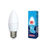 Лампа светодиодная LED-C37-11W/NW/E27/FR/NR Форма свеча, матовая.  Norma. (4000K). UL-00003814 Uniel