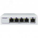 Коммутатор/удлинитель интерфейса Ethernet 10/100/1000Mbs PEXT 1/4. 4 PoE выхода, 1 PoE вход, совм. с 802.3af/at, до -40С PEXT 1/4 POWERTONE