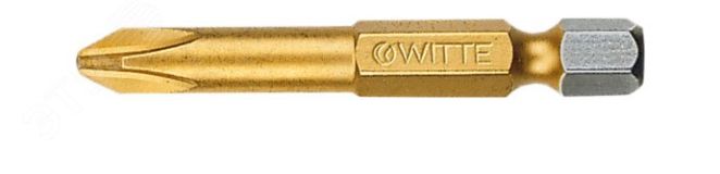 Бита PH1 х 50 мм 1/4'' E6.3 Industrial TiN покр. нитрид титана 275512000 WITTE