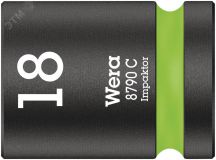 Головка торцевая ударная шестигранная 8790 C Impakto DR 1/2 18 x 38 мм WE-004575 Wera