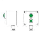 Взрывозащищенный пост управления из полиэстера CPE-P-03-(1xP1G(11)-1xLG(250))-1xKH2MHK(C)1Ex d e IIC Т5 Gb / Ex tb IIIC T95°C Db IP66 / КЗ 2231.031.22.121F DKC