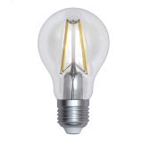 Лампа светодиодная диммируемая. LED-A60-12W/3000K/E27/CL/DIM GLA01TR Форма А, прозрачная. Air. Теплый (3000K). Картон. UL-00005183 Uniel