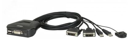 Переключатель KVM 2 порта, DVI-D, USB, 1920 x 1200 1000321694 Aten