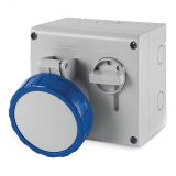 Розетка наружной установки IP67 32А 2P+E 230В с механической блокировкой и верхним расположением разъема DIS5053283 DKC