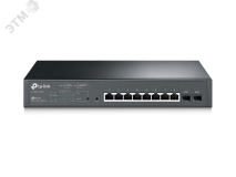Коммутатор управляемый PoE10 портов, 8хPoE 10/100/1000 Мб/с, 2хSFP, 116 Вт 106460 TP-Link