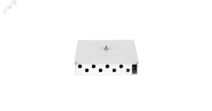 Оптический кросс NIKOMAX Essential Line, настенный до 8 FC/ST портов, стальной, с ложементом, серый, неукомплектованный ЭКО54229 NIKOMAX