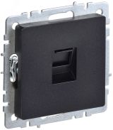 BRITE Розетка компьютерная RJ45 кат.5E РК10-БрЧ черный BR-K10-1-K02 IEK
