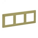 Valena LIFE Рамка 3 поста лайм универсальная 754083 Legrand