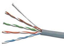 Витая пара UTP 4 пары AWG 24 категория 5е внутренняя Cu Standart 1693207 SkyNet