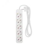 Удлинитель STANDARD 5 гнезд, 1,5 м, 3х1,0 мм2, с/з, белый 13-4028 REXANT