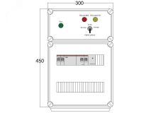 Щит управления электрообогревом HS 1x2700 D330 (в комплекте с терморегулятором и датчиком температуры) DBS121 DEVIbox