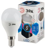 Лампа светодиодная LED P45-5W-840-E14 (диод, шар, 5Вт, нейтр, E14 (10/100/3600) Б0028487 ЭРА