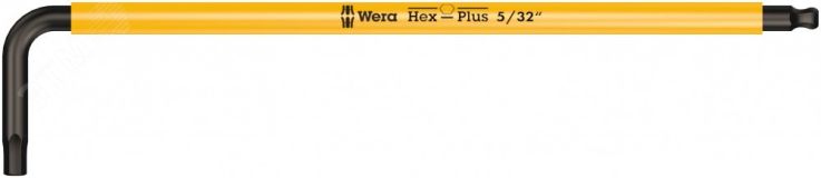 Ключ Г-образный 950 SPKL Multicolour с шаром 5/32 x 137 мм WE-022633 Wera