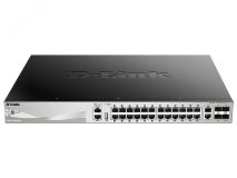 Коммутатор управляемый L3 24 порта 10/100/1000 Мб/с, 4хSFP+ 134265 D-Link