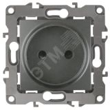 Розетка 2P, 16A-250В, Эра12, графит, 12-2105-12 Б0019335 ЭРА