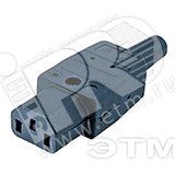 Разъем IEC 60320 C13 220в. 10A на кабель (плоские контакты внутри разъема) 47865 Hyperline