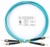 Шнур оптический duplex 2м ST-ST 50/125 мм OM3 LSZH 7368c Cabeus