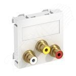 Мультимедийная рамка Audio-Video Modul45 (серебристый) 6105168 OBO Bettermann