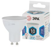 Лампа светодиодная LED MR16-10W-840-GU10 (диод, софит, 10Вт, нейтр, GU10) (10/100/4000) Б0032998 ЭРА