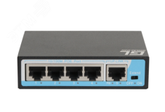 Коммутатор неуправляемый PoE 4 порта 10/100 Мб/с, 1хRJ45, 65 Вт ЭКО36310 Gigalink