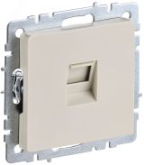 BRITE Розетка компьютерная RJ45 кат.5E РК10-БрКр бежевый BR-K10-1-K10 IEK