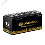 Элемент питания LR 6 (AA) DAEWOO Power Alkaline, упаковка 12 шт. 4895205042070 JazzWay