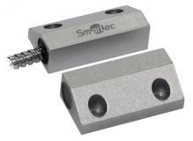 Датчик магнитоконтактный , НЗ, серебряный, накладной, металлорукав, зазор 50 мм smkd0825 Smartec