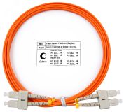 Шнур оптический duplex 2м SC-SC 62,5/125 мм LSZH 7362c Cabeus