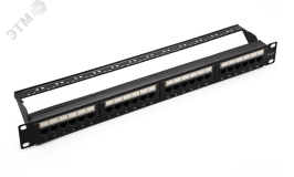 Патч-панель 19'. 24 порта RJ-45. UTP. 6. 1U 10-0427 SUPRLAN