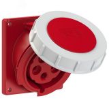 Розетка встраиваемая наклонная 32А/400V/3P+N+E/IP67, , фланец 92x100, крепежные отверстия 77х85 00-00002424 PCE