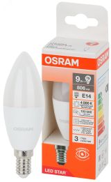 Лампа светодиодная LED Star Свеча 9Вт (замена 75Вт), 806Лм, 4000К, цоколь E14 OSRAM 4058075696747 LEDVANCE