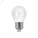 Лампа светодиодная филаментная LED 5 Вт 420 лм 2700К AC150-265В E27 шар P45 теплая матовая колба Black Filament 105202105 GAUSS