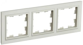 BRITE Рамка 3 поста РУ-3-БрКр бежевый BR-M32-K10 IEK